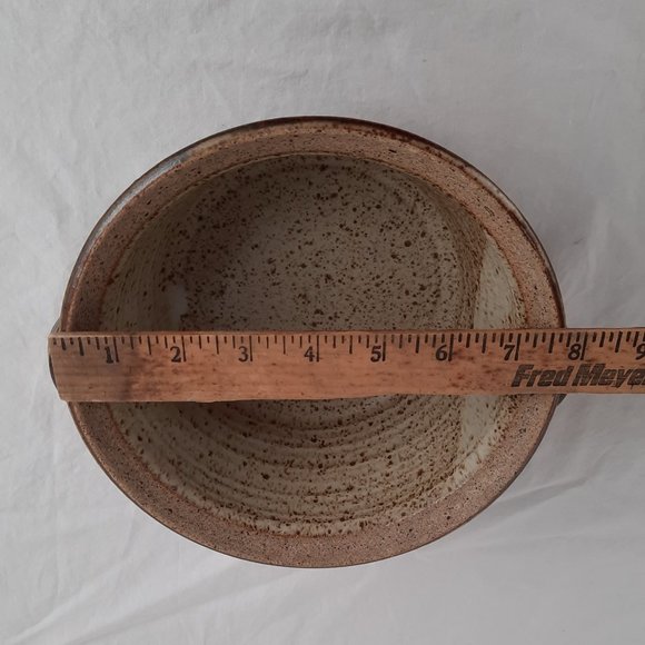 RARE Signed Pottery Casserole Dish and Bowl Set - Picture 8 of 11